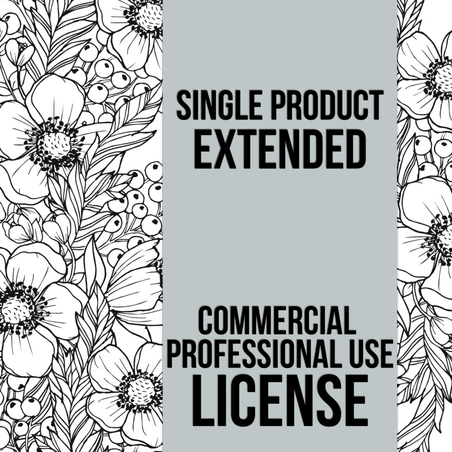 LICENSE | Commercial Professional Extended Use License for digital products - Up to 2000 Units