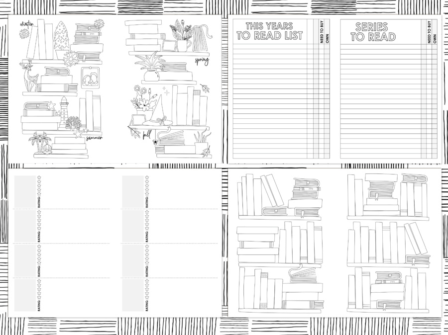 PRINTABLE |  Reading Journal Planner Insert - Image 2