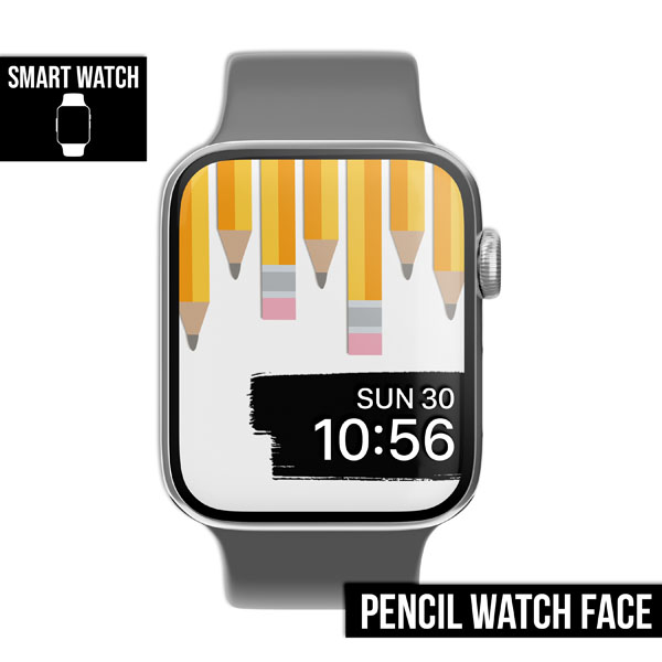 WATCH FACE | Pencil - Smart Watch Face Wallpaper - Planner and Paper