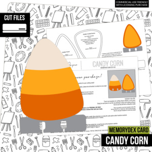 MEMORYDEX | Candy Corn - MemoryDex Paper Piecing Digital Die Cut File